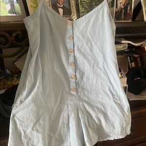 Roxy Blue Utility-Inspired Jumpsuit with Relaxed Fit